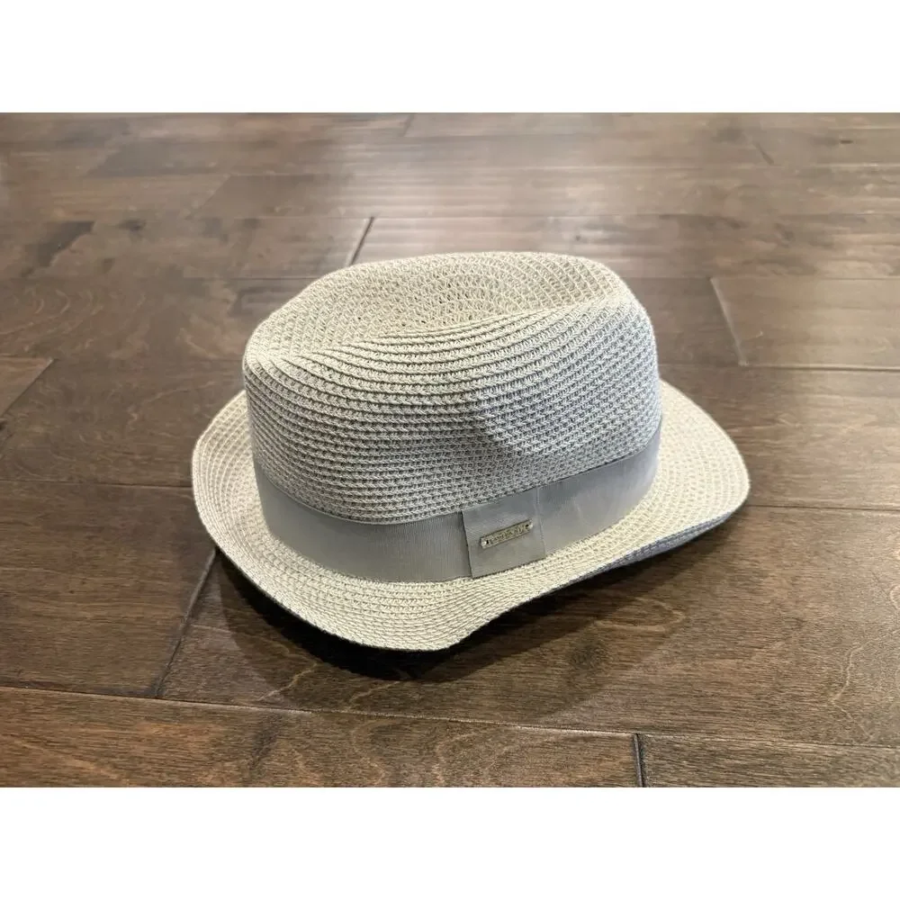 AMIANI Paper Ivory Fedora One Size Hat